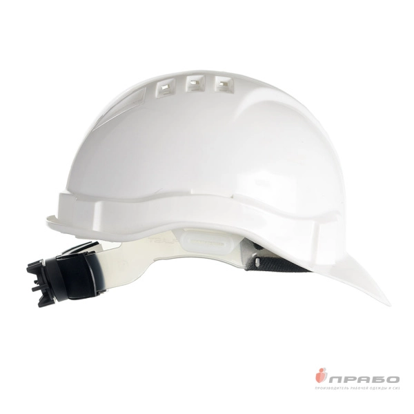 Каска защитная «Европа» с храповым механизмом «К-01 Еланпласт» белая. Артикул: 12025. #REGION_MIN_PRICE#