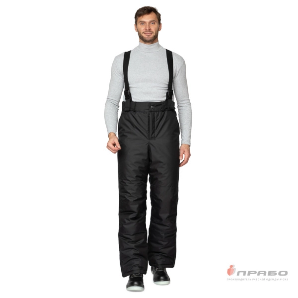 Брюки мужские утеплённые «Аляска Ультра» чёрные. Артикул: 9801. #REGION_MIN_PRICE# в г. Москва