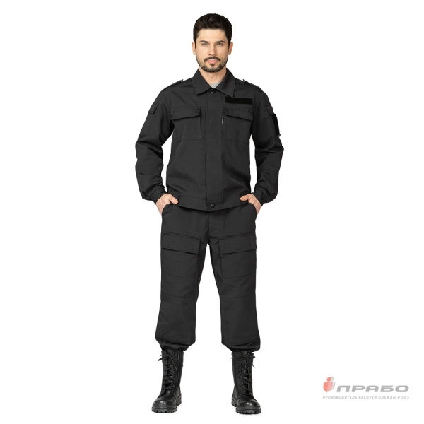 Костюм мужской «Кодекс» чёрный (куртка и брюки). Артикул: 13007. #REGION_MIN_PRICE# в г. Санкт-Петербург