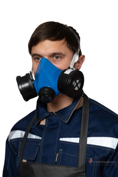 Респиратор «РУ60М» с резиновой полумаской и трикотажным обтюратором. Артикул: Рес426. #REGION_MIN_PRICE#