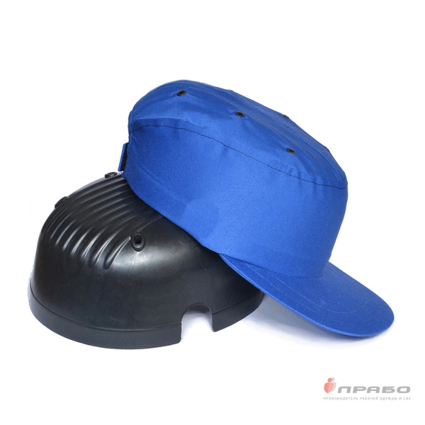 Каскетка-бейсболка защитная с вставкой из ударопрочного пластика васильковая. Артикул: 9728. #REGION_MIN_PRICE#