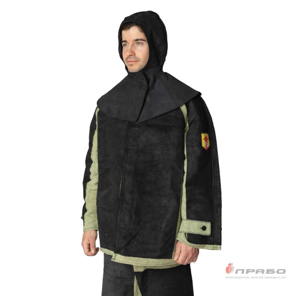 Подшлемник цельноспилковый с пелериной из натуральной кожи для сварщика. Артикул: Гол108. #REGION_MIN_PRICE# в г. Новосибирск