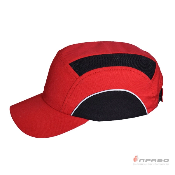 Каскетка защитная с вставкой из ABS-пластика и СОП красная. Артикул: 9405. #REGION_MIN_PRICE#