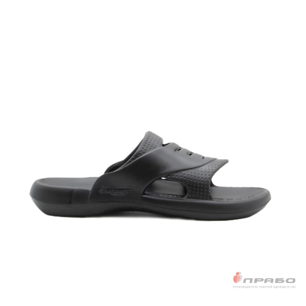 Сланцы летние мужские из ЭВА устойчивые к истиранию чёрные. Артикул: Пвх154. #REGION_MIN_PRICE# в г. Москва