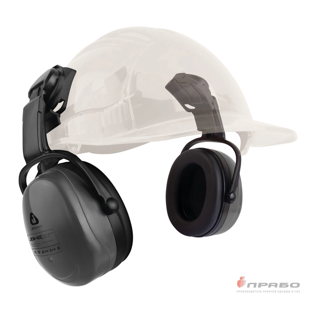 Наушники противошумные c креплением на каску Jeta Safety Clamor Light JEM-421C 28 дБ. Артикул: 11891. 1