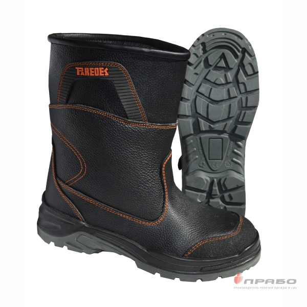 Сапоги Paredes с подошвой ПУ/ПУ с металлическими подноском и стелькой чёрные