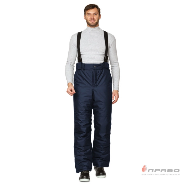 Брюки мужские утеплённые «Аляска Ультра» тёмно-синие. Артикул: 9801. #REGION_MIN_PRICE# в г. Екатеринбург