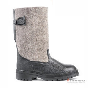 Сапоги войлочные «Лесник» с подошвой ТЭП и войлочной стелькой чёрные. Артикул: Комб105. #REGION_MIN_PRICE# в г. Новосибирск