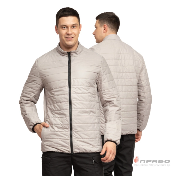 Куртка мужская демисезонная "Бомбер" бежевая