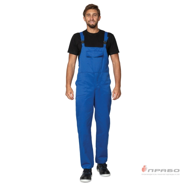 Полукомбинезон мужской «Стандарт 2» васильковый. Артикул: Пол102. #REGION_MIN_PRICE# в г. Екатеринбург
