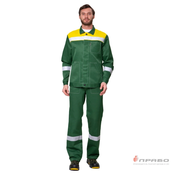 Костюм мужской «Пантеон 2 СОП» зелёный/жёлтый. Артикул: Кос119с. #REGION_MIN_PRICE# в г. Санкт-Петербург