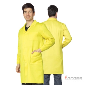 Халат рабочий мужской "Технолог" жёлтый