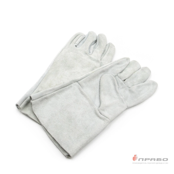 Краги спилковые всесезонные пятипалые EN388, EN407, ТР ТС 019/2011. Артикул: Кр113. #REGION_MIN_PRICE#