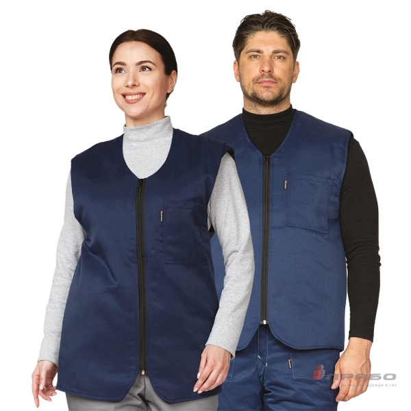 Жилет универсальный утеплённый «Универсал» тёмно-синий. Артикул: 9503. #REGION_MIN_PRICE# в г. Екатеринбург
