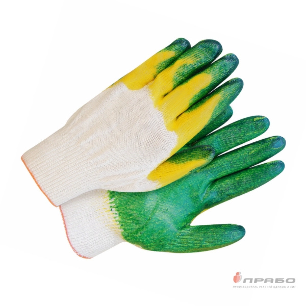 Перчатки хлопчатобумажные с двойным латексным обливом (13 класс). Артикул: Пер127. #REGION_MIN_PRICE#