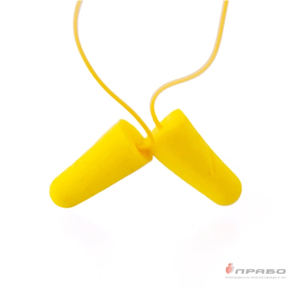 Беруши одноразовые со шнурком из гипоаллергенного полиуретана арт. 131101. Артикул: 9379. #REGION_MIN_PRICE#