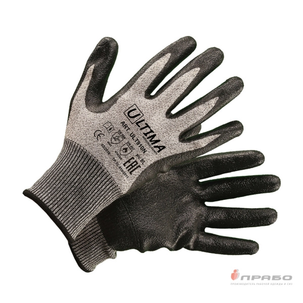 Перчатки для защиты от порезов (5) c нитриловым покрытием Ultima ULT910N. Артикул: 11796. #REGION_MIN_PRICE#