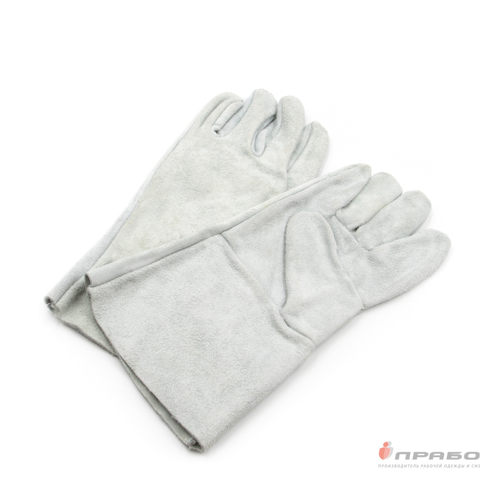 Краги спилковые всесезонные пятипалые EN388, EN407, ТР ТС 019/2011. Артикул: Кр113. #REGION_MIN_PRICE#