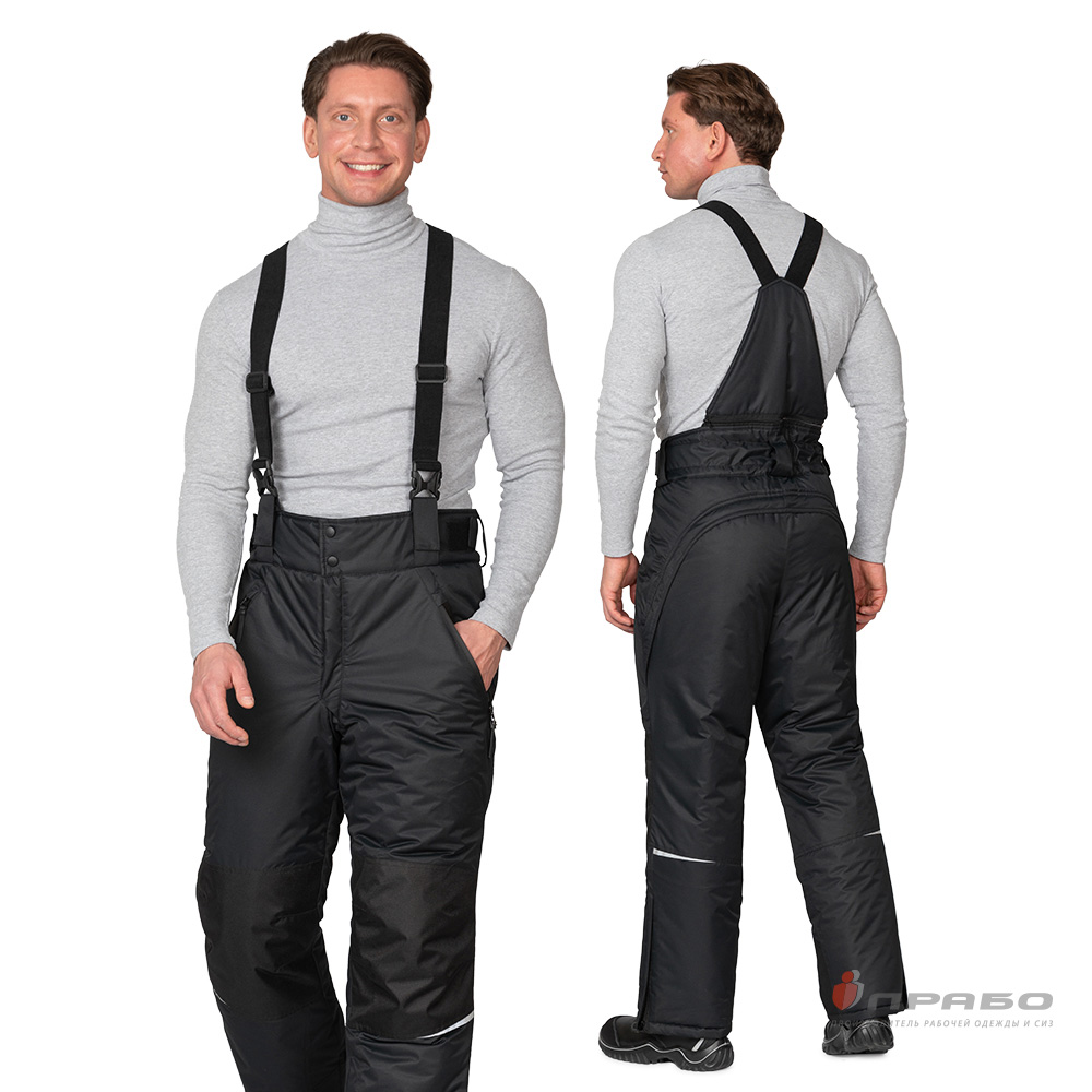 Брюки мужские утеплённые «Сюрвейер» чёрные. Артикул: 10935. Цена от 5 275,00 р. в г. Москва