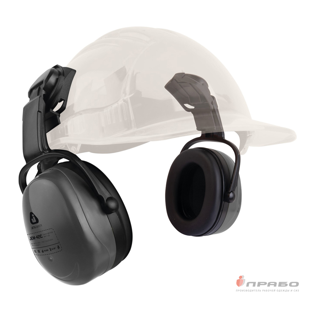 Наушники противошумные c креплением на каску Jeta Safety Clamor Light JEM-421C 28 дБ. Артикул: 11891. Цена от 1 240,00 р.
