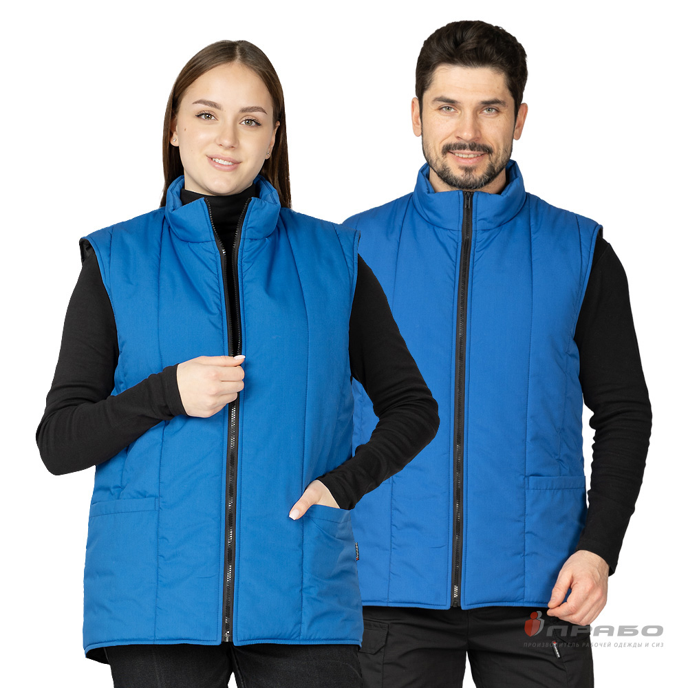 Жилет утеплённый «Инсар» васильковый. Артикул: 12948. Цена от 895,00 р. в г. Москва