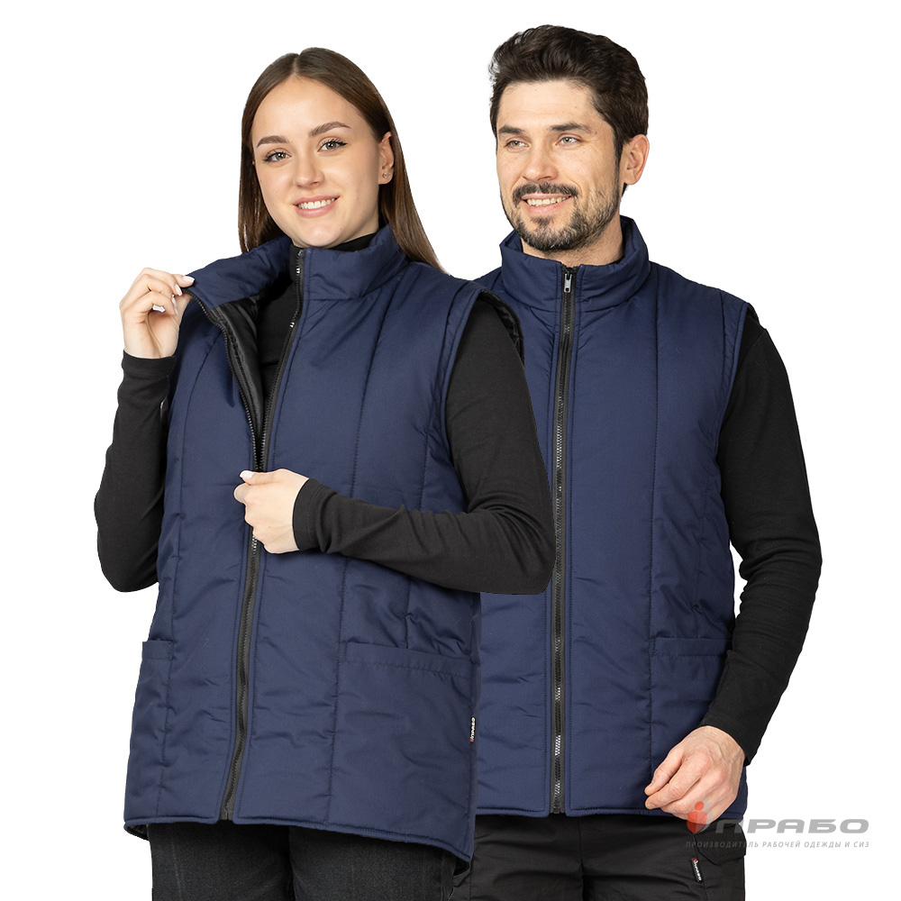 Жилет утеплённый «Инсар» тёмно-синий. Артикул: 12948. Цена от 895,00 р. в г. Москва