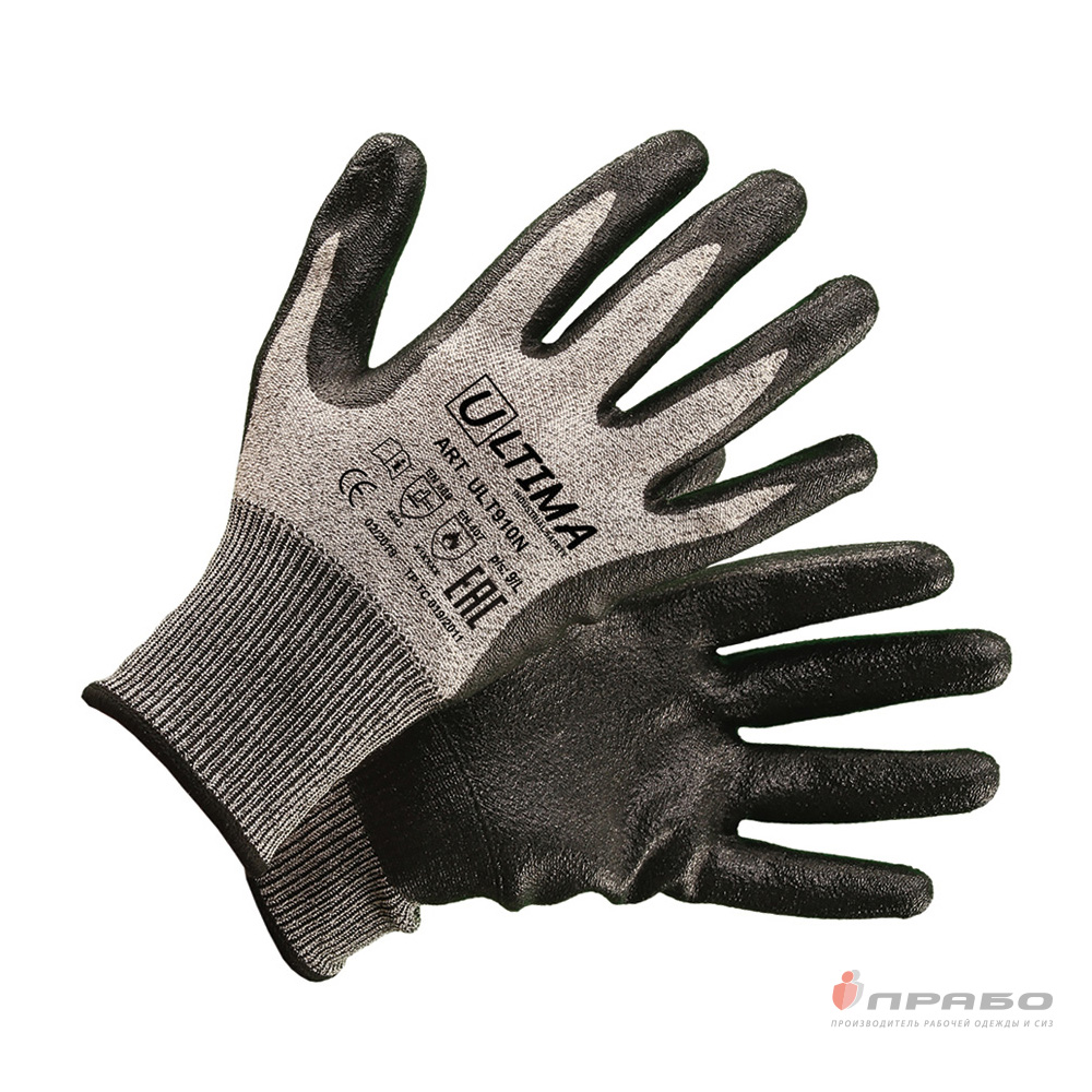Перчатки для защиты от порезов (5) c нитриловым покрытием Ultima ULT910N. Артикул: 11796. Цена от 293,00 р.