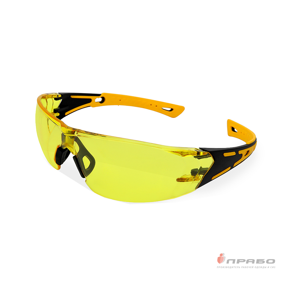 Очки защитные открытые антизапотевающие с двухсторонним покрытием «Компаньон» жёлтые. Артикул: 11144. Цена от 306,00 р.