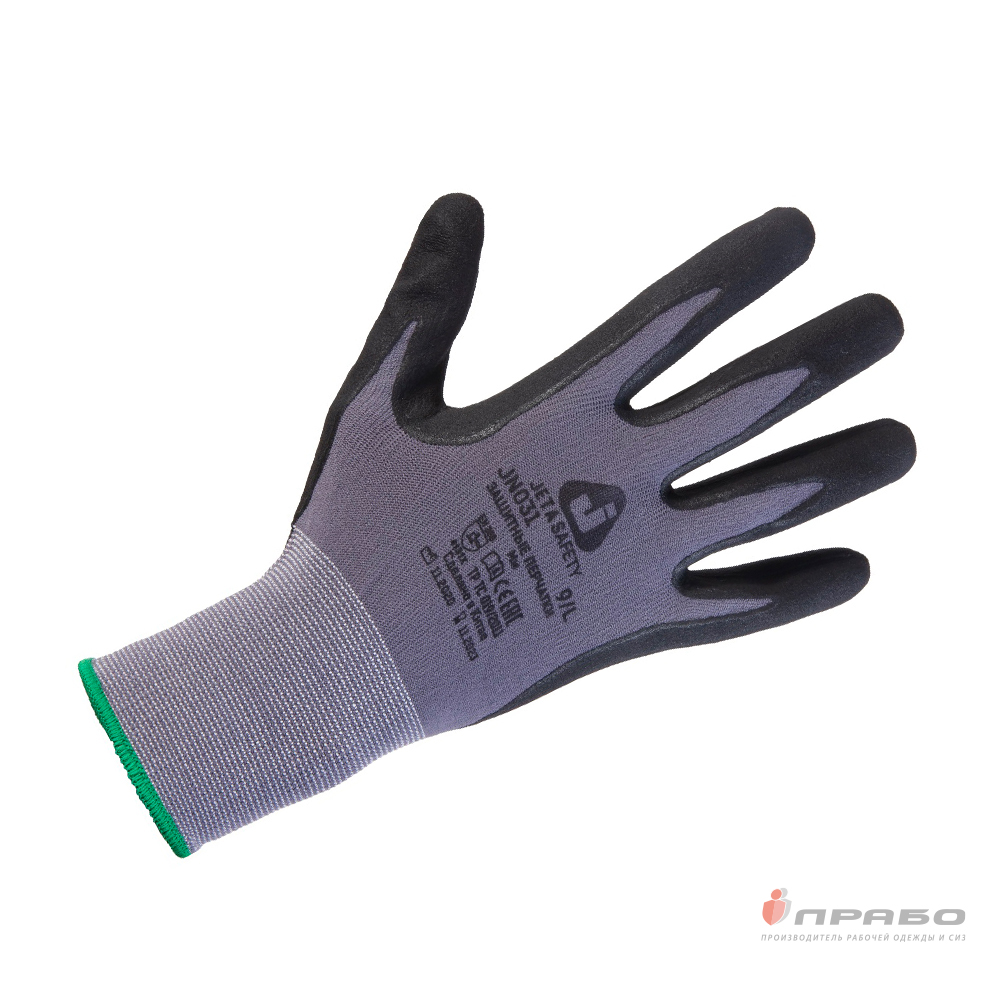 Перчатки нейлоновые с 1/2 микронитриловым покрытием Jeta Safety JN031. Артикул: 11750. Цена от 314,00 р.