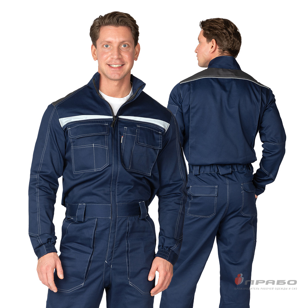 Комбинезон мужской летний «Профессионал» тёмно-синий/тёмно-серый. Артикул: 11442. Цена от 3 880,00 р. в г. Новосибирск