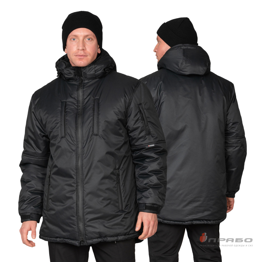 Куртка мужская утеплённая «Вегард» чёрная. Артикул: 10827. Цена от 3 990,00 р. в г. Москва
