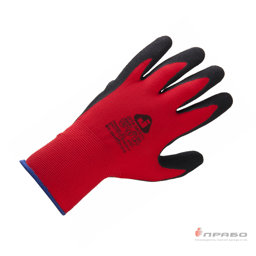 Перчатки из полиэстера с 1/2 рельефным нитриловым покрытием Jeta Safety JN051. Артикул: 11751. Цена от 234,00 р.