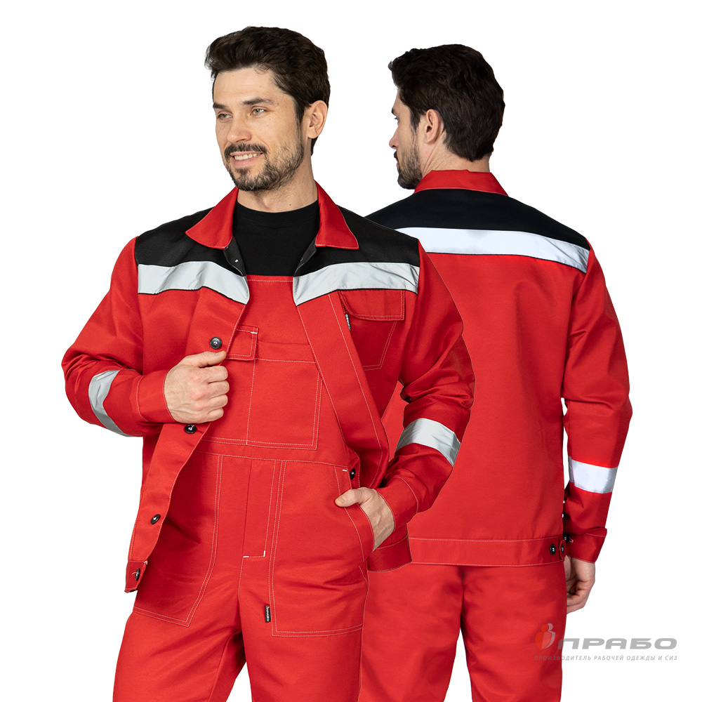 Костюм мужской «Пантеон 2» СОП красный/чёрный. Артикул: Кос119с. Цена от 2 280,00 р. в г. Казань