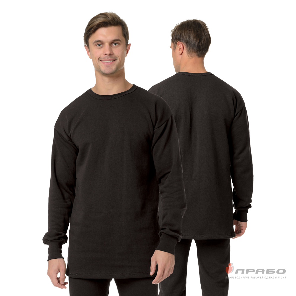 Белье утеплённое трикотажное чёрное, 200 г/м² (фуфайка). Артикул: Трик207. Цена от 400,00 р.