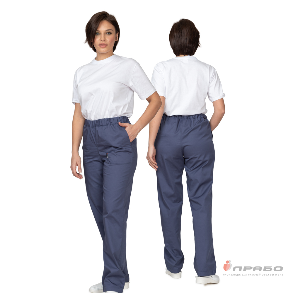 Брюки женские «Хирург» синие. Артикул: М0409224-01. Цена от 910,00 р. в г. #REGION_NAME#